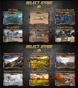 4-người chơi trong nhà video Arcade Trò chơi bắn súng máy Đồng tiền hoạt động kim loại súng mô phỏng cho công viên giải trí chủ đề - Product Image 5