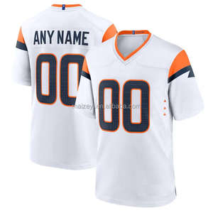Jersey de Fútbol Americano Personalizado de la Mejor Calidad con Tu Número, Tu Nombre, Tu Logotipo, Talla Grande 6XL, Estilo Denver, Tejido Tackle Twill - Product Image 2