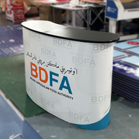 Comptoir portable de haute qualité pour salon professionnel, table de réception pliable en aluminium pour exposition intérieure et extérieure, facile à utiliser pour la promotion commerciale