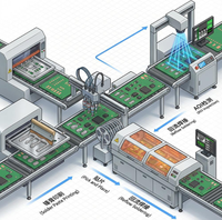 Impresora de Pasta de Soldadura para PCB sin Marco de Escritorio, Impresora Manual de Plantillas para PCB de 300x400mm para Equipos de Línea de Producción SMT