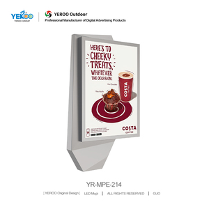 Ngoài trời P4 Màn hình LED Máy nghe nhạc quảng cáo Double Sided Scrolling Poster lightbox giá - Product Image 2