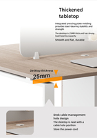 Bureau de direction ergonomique moderne en bois massif SHUORAN SR-c897, hauteur réglable, tiroirs de rangement, usage commercial, garantie 5 ans