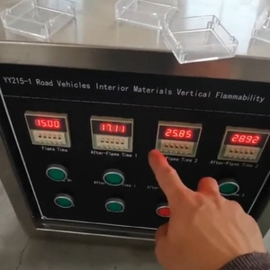 Testeur d'ignifugation verticale pour matériaux intérieurs de véhicules routiers – Équipement de test des matériaux intérieurs de véhicules routiers – Ignifugation verticale - Product Image 4