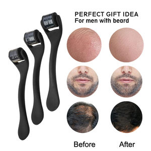 <span class=keywords><strong>DermaRoller</strong></span> en titane noir mat 540 rajeunissement de la peau barbe croissance des <span class=keywords><strong>cheveux</strong></span> sur le visage corps-hommes et femmes pour Derma Roller - Product Image 3