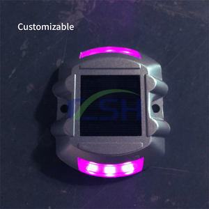 Luz <span class=keywords><strong>Solar</strong></span> de Jardín <span class=keywords><strong>Baliza</strong></span> de Seguridad Azul y Blanca Cono Reflector para Calzada Equipos para Carreteras Marcador Vial <span class=keywords><strong>LED</strong></span> Luces para Automóvil - Product Image 6