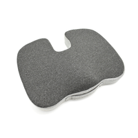 Coussin de siège orthopédique en mousse à mémoire de forme en forme de U, tissé, rafraîchissant, pour sièges de voiture, fauteuils roulants, utilisation en extérieur - Amovible, lavable, logo personnalisé