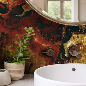 Panneau mural en PVC hautement brillant, autocollant mural en mousse, surface en marbre pour décoration murale - Product Image 3