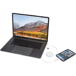 Cable 5 en 1 de plástico reciclado retráctil de 90 cm para la sincronización de datos y la carga rápida de 40 W Citala - Product Image 4