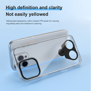 QY เคสโทรศัพท์มือถือมาใหม่สำหรับโทรศัพท์15 16 PRO MAX เคสแม่เหล็กใสใสกันกระแทกพร้อมขาตั้ง - Product Image 6