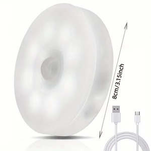 Lampe de nuit intelligente à capteur de présence humaine LED, éclairage automatique d'urgence, charge USB, fixation magnétique sans fil, utilisation comme veilleuse - Product Image 2