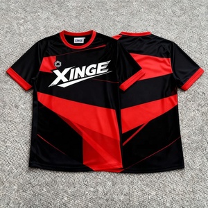 Camiseta de fútbol americano de manga corta con sublimación, estilo streetwear personalizado, de malla, corte cropped, oversize y boxy para hombre 2026 - Product Image 2