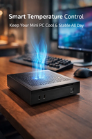 Mini PC Barebone Core I5 10210U con Doble Pantalla HD-MI VGA, 6 Puertos USB, GbE LAN, Mini PC Empresarial, Mini PC de Escritorio
