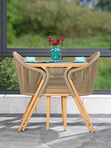 Balcone piccoli tavoli e <span class=keywords><strong>sedie</strong></span> Villa giardino impermeabile e crema solare tavoli e <span class=keywords><strong>sedie</strong></span> combinazione 3 pezzi mobili - Product Image 2