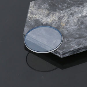 กระจกนาฬิกาแซฟไฟร์แบบกำหนดเอง ขอบชุบสีดำด้านเดียว หนา 0.6 มม. เส้นผ่านศูนย์กลาง 38 มม. หนา 1 มม. ป้องกันรอยขีดข่วน - Product Image 1