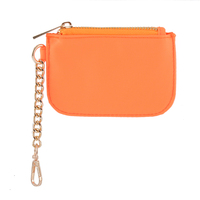Dompet mini wanita, cantik baru dompet mini lucu gantungan kunci wanita tas nilon dompet koin wanita alat rias dengan huruf tambalan dompet koin