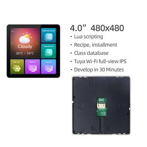 4 inç akıllı ekran 480x480 insan-makine arayüzü tel denetleyici invertör Servo LUA yapılandırma seri ekran ile WIFI - Product Image 1