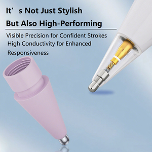 Pointes de rechange en plastique colorées et élégantes à double couche, souples et résistantes, pour stylet de tablette <span class=keywords><strong>Pencil</strong></span> 1ère/2ème génération - Product Image 4
