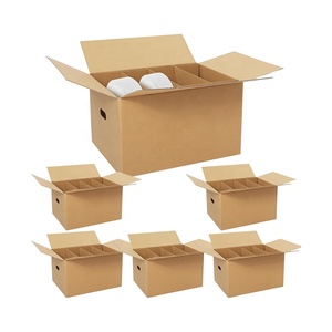 Carton d'emballage <span class=keywords><strong>pour</strong></span> <span class=keywords><strong>vaisselle</strong></span> avec séparateurs, boîtes de <span class=keywords><strong>déménagement</strong></span> <span class=keywords><strong>pour</strong></span> cuisine avec cloisons, emballage <span class=keywords><strong>pour</strong></span> verrerie, conteneurs ondulés <span class=keywords><strong>pour</strong></span> le <span class=keywords><strong>déménagement</strong></span> - Product Image 1