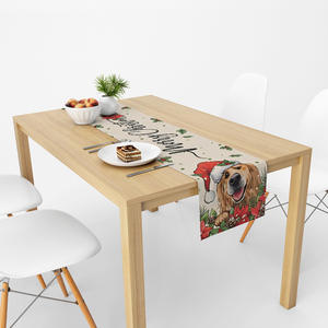 Nuevo camino <span class=keywords><strong>de</strong></span> <span class=keywords><strong>mesa</strong></span> <span class=keywords><strong>de</strong></span> <span class=keywords><strong>Navidad</strong></span> hecho a mano transfronterizo muñeco <span class=keywords><strong>de</strong></span> nieve cachorro impresión Digital a prueba <span class=keywords><strong>de</strong></span> aceite decoración Simple <span class=keywords><strong>Amazon</strong></span> superventas caliente - Product Image 1