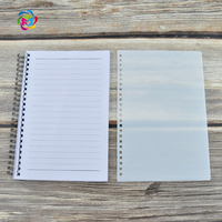 Carnet de notes A5 blanc à Sublimation, mm, avec couverture en plastique, 60 Pages à l'intérieur