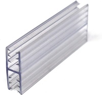 Profil transparent de polycarbonate de PVC de couleur claire pour le connecteur d'angle en verre de glaçage de verre de séparation de balcon