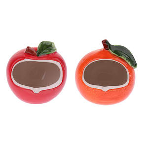 Maison d'été en céramique en forme de pomme pour <span class=keywords><strong>hamster</strong></span>, <span class=keywords><strong>cage</strong></span>, <span class=keywords><strong>mini</strong></span> cachette fraîche, lit de couchage, nid pour petits animaux - Product Image 5