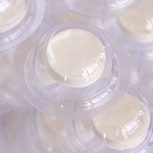 Einweg Baumwoll schleier Gesichts maske Tabletten transparente Kunststoff DIY Gesichts maske Tablette Kollagen Maske Herstellung Tabletten - Product Image 5