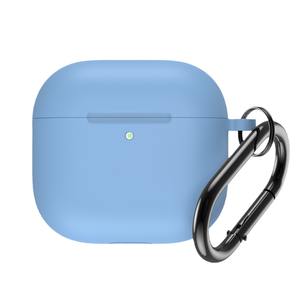 Étui de protection antichoc en silicone souple coloré classique avec mousqueton pour étui <span class=keywords><strong>Airpods</strong></span> <span class=keywords><strong>Pro</strong></span> <span class=keywords><strong>Airpods</strong></span> 3 avec crochet - Product Image 3