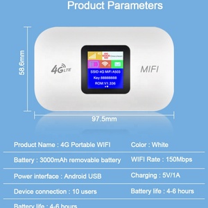 Routeur WIFI portable 4G LTE en gros avec batterie de 3000 mAh - Product Image 4
