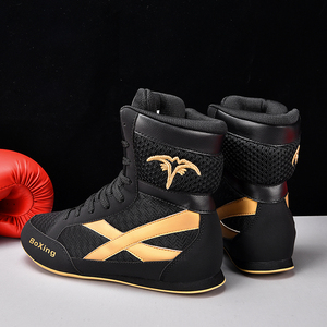 Zapatillas de Boxeo Negras de Alta Calidad al por Mayor, con Cordones, Transpirables, Ligeras, Unisex, para Verano - Product Image 5