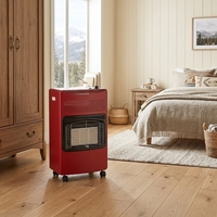 Chauffage au gaz céramique GPL sur roulettes, portable, pour intérieur, avec chaleur réglable, pour la maison, la chambre, le bureau, la petite boutique