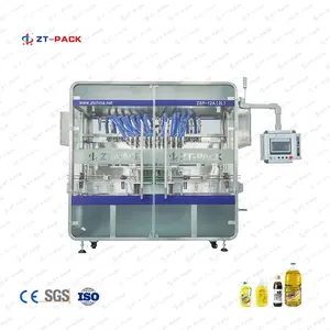 Cooking / coconut/ edible / olive oil filler bottle oil Piston flow meter filling machine automatic