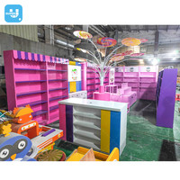 Boutique de confiseries sur mesure Design d'intérieur Magasin de confiseries en bois Mobilier Trendy Colorful Candy Store Display