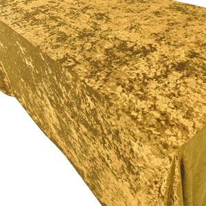 Luxury Eco-friendly Nonwoven Polyester Velvet Customizable Modern <strong>Wedding</strong> <strong>Tablecloth</strong> 90x156 Inch Rectangle Oilproof Waterproof - Product Image 2