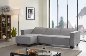 Sofá Reclinable Modular Extra Grande con Otomana de Almacenamiento y Cajones, Sofá en Forma de L Profundo de 6 Plazas con Reclinación Eléctrica - Product Image 3