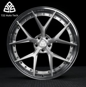 Jantes Forgées Automobiles 722 Deux Pièces Polies 18 19 20 21 22 23 24 Pouces 5x120 5x114.3 5x112 5x115 en Aluminium 6061 pour BMW Audi Mercedes - Product Image 2