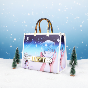 Nouvelle vente grande taille <span class=keywords><strong>sac</strong></span> fourre-tout Ladysky marque privée qualité PU imprimé plusieurs impressions concepteur luxe femmes <span class=keywords><strong>sac</strong></span> à main 33 cm - Product Image 3