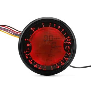 จอแสดงผล LED สำหรับแผงหน้าปัดรถยนต์ ขนาด 90 มม. พร้อมมาตรวัดความเร็วรอบ วัดความเร็ว วัดแรงดันน้ำมัน วัดอุณหภูมิน้ำ วัดแรงดันไฟฟ้า สำหรับการดัดแปลงและอัปเกรด - Product Image 2