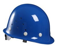 Casque de sécurité réglable et durable en fibre de verre CARE avec mentonnière pour la protection des lieux publics et des chantiers