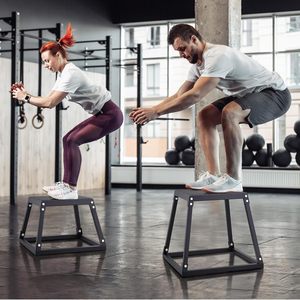Ensemble de plateformes de saut pliométriques antidérapantes en acier de qualité supérieure pour la remise en forme, la gym à domicile et l'entraînement de force - Product Image 6