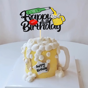 Adorno <span class=keywords><strong>para</strong></span> <span class=keywords><strong>Pastel</strong></span> <span class=keywords><strong>de</strong></span> Cumpleaños <span class=keywords><strong>de</strong></span> Cerveza, <span class=keywords><strong>Decoración</strong></span> <span class=keywords><strong>para</strong></span> Fiesta <span class=keywords><strong>de</strong></span> Cerveza <span class=keywords><strong>para</strong></span> Hombres - Product Image 1