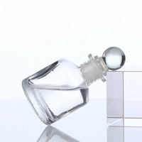 Bouteille diffuseur en verre Big Belly 50 ml avec bouchon en bois, emballage carton, bâtonnets diffuseurs pour huile aromatique, désodorisant, parfum