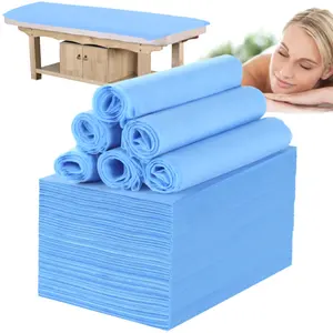 Seyahat SPA dövme kullanımı için masaj yatağı sayfalık değiştirilebilir çarşaf 50 parça/paket 80cm * 180cm