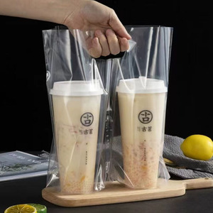 Bolsa para llevar personalizada Embalaje de alimentos Caja de pan de plástico Bolsas para llevar Bolsas de plástico transparente para restaurantes - Product Image 6