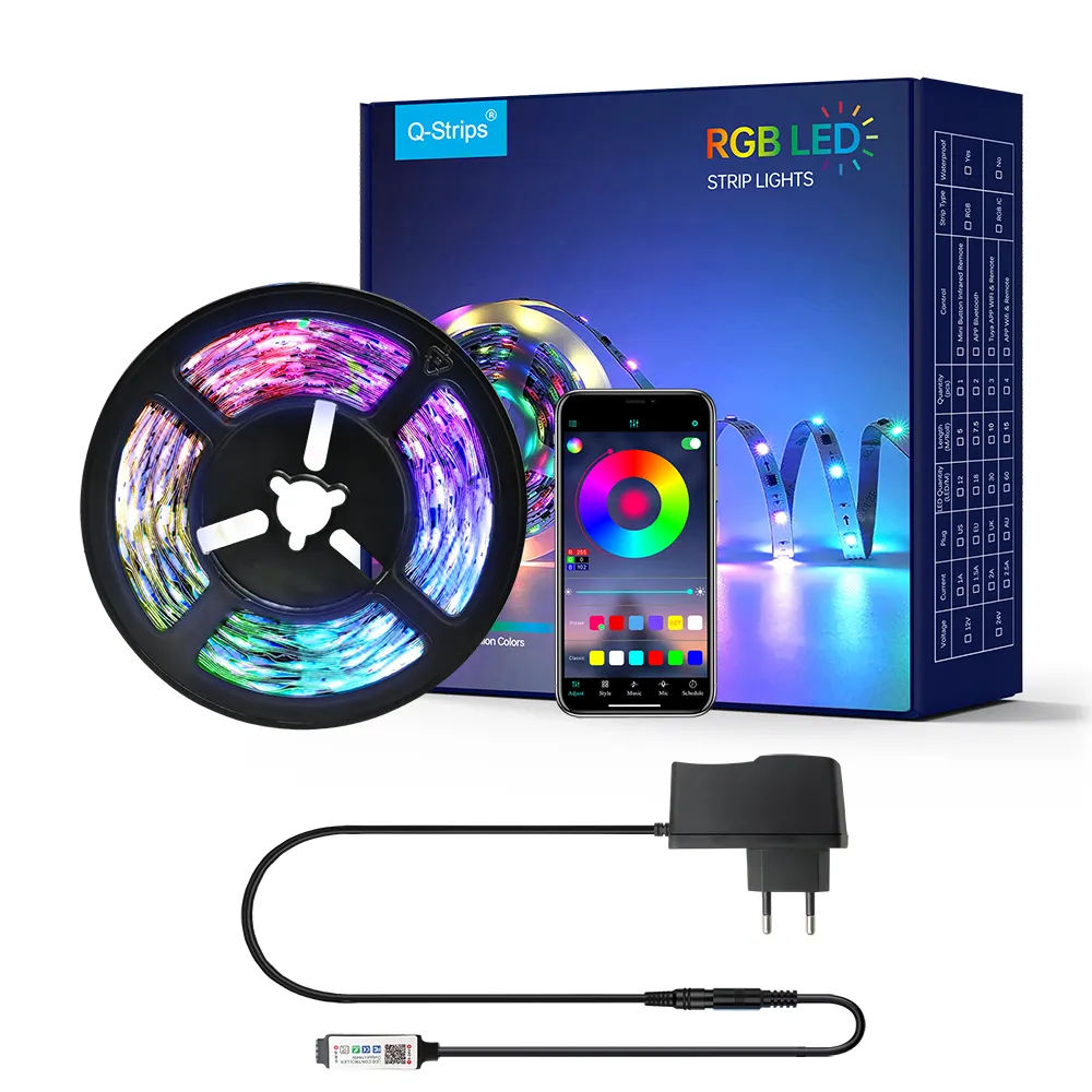100meters Bluetooth SMD5050 Music Sync LED Lights Strip changing colors with IR Remote Smart Phone APP