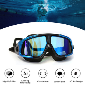 <span class=keywords><strong>Lunettes</strong></span> de <span class=keywords><strong>natation</strong></span> pour hommes et femmes, grand cadre, myopie, imperméables et antibuée, confortables, vente en gros - Product Image 2