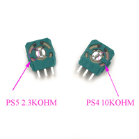 Capteur de joystick analogique 3D 2,3 kΩ avec micro-interrupteur pour manette PlayStation 5 PS5, potentiomètre à résistance d'axe pour stick analogique 3D