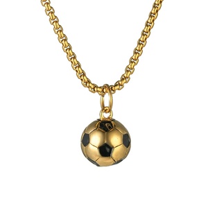 Collana con Ciondolo a Forma <span class=keywords><strong>di</strong></span> Pallone da <span class=keywords><strong>Calcio</strong></span> in Acciaio Inossidabile, Design Personalizzato Impermeabile, Gioielli alla Moda per Regali e Feste - Product Image 5