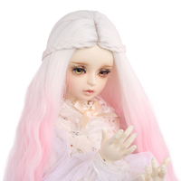Perruque body wave en fibre synthétique pour poupées, perruque haute température pour BJD, modèles 1/3, 1/4, 1/6, 1/8