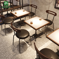 Tables et chaises de style industriel rétro pour restaurants, bistrots, bars, cafés, hôtels - Chaises en fer forgé durables et écologiques